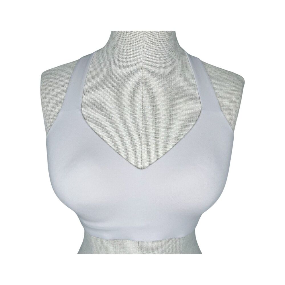 Chantelle High Impact Wirefree Sports Bra sz S * Gray Wireless Racerback Lined